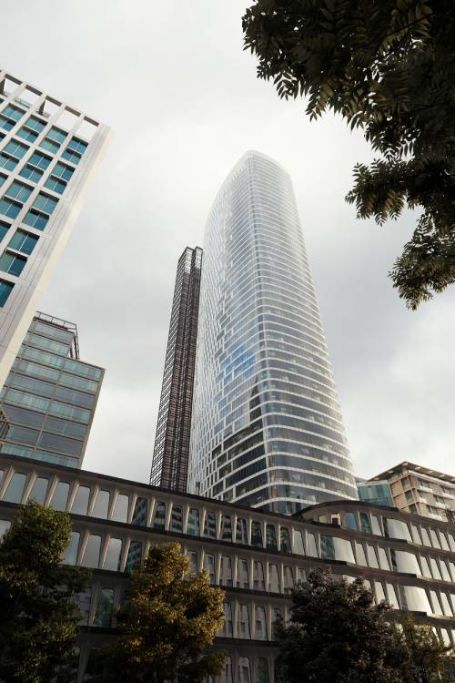 Smart high skyscraper building